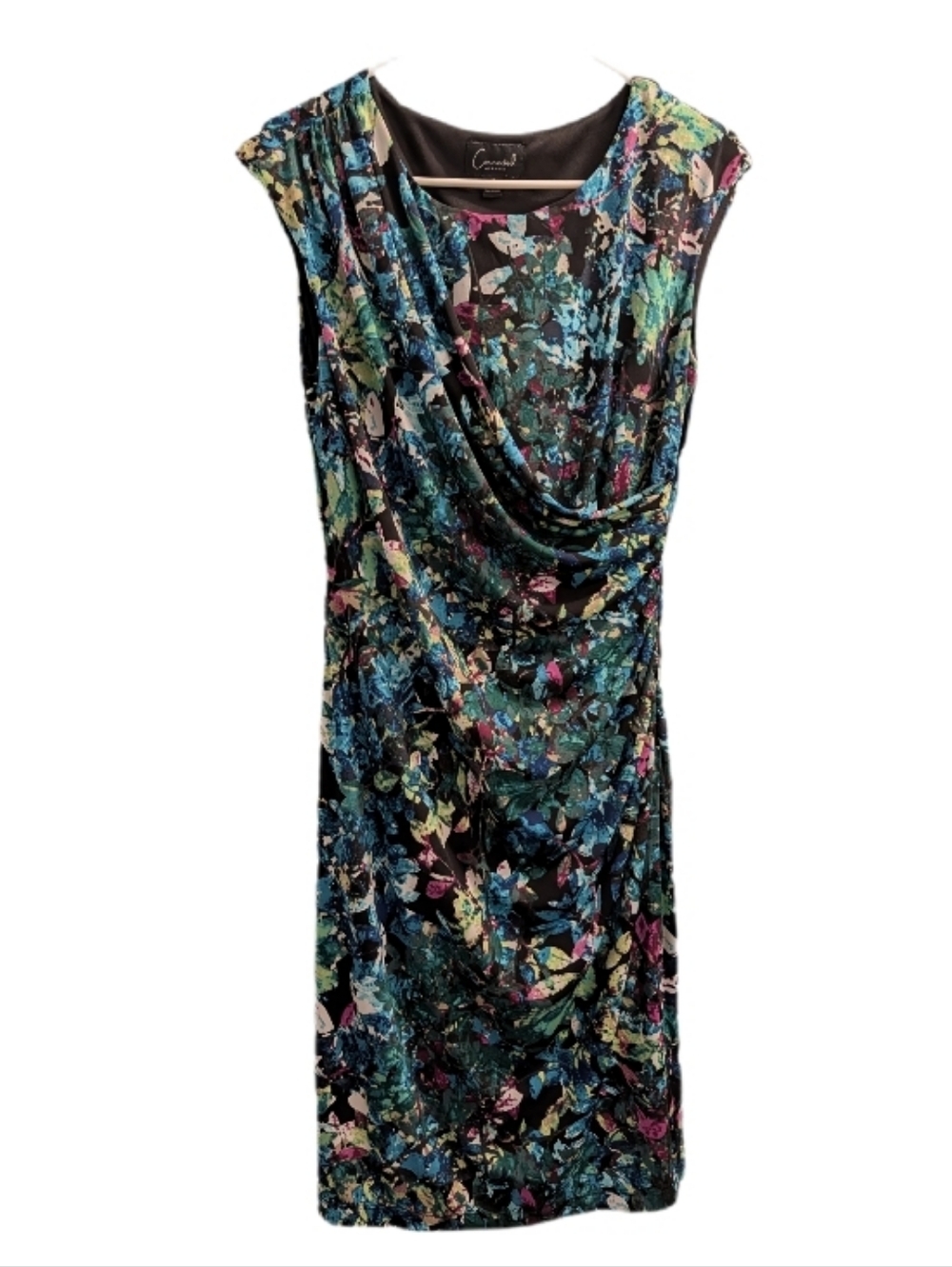 Connected Apparel Floral Sleeveless Midi Dress 10